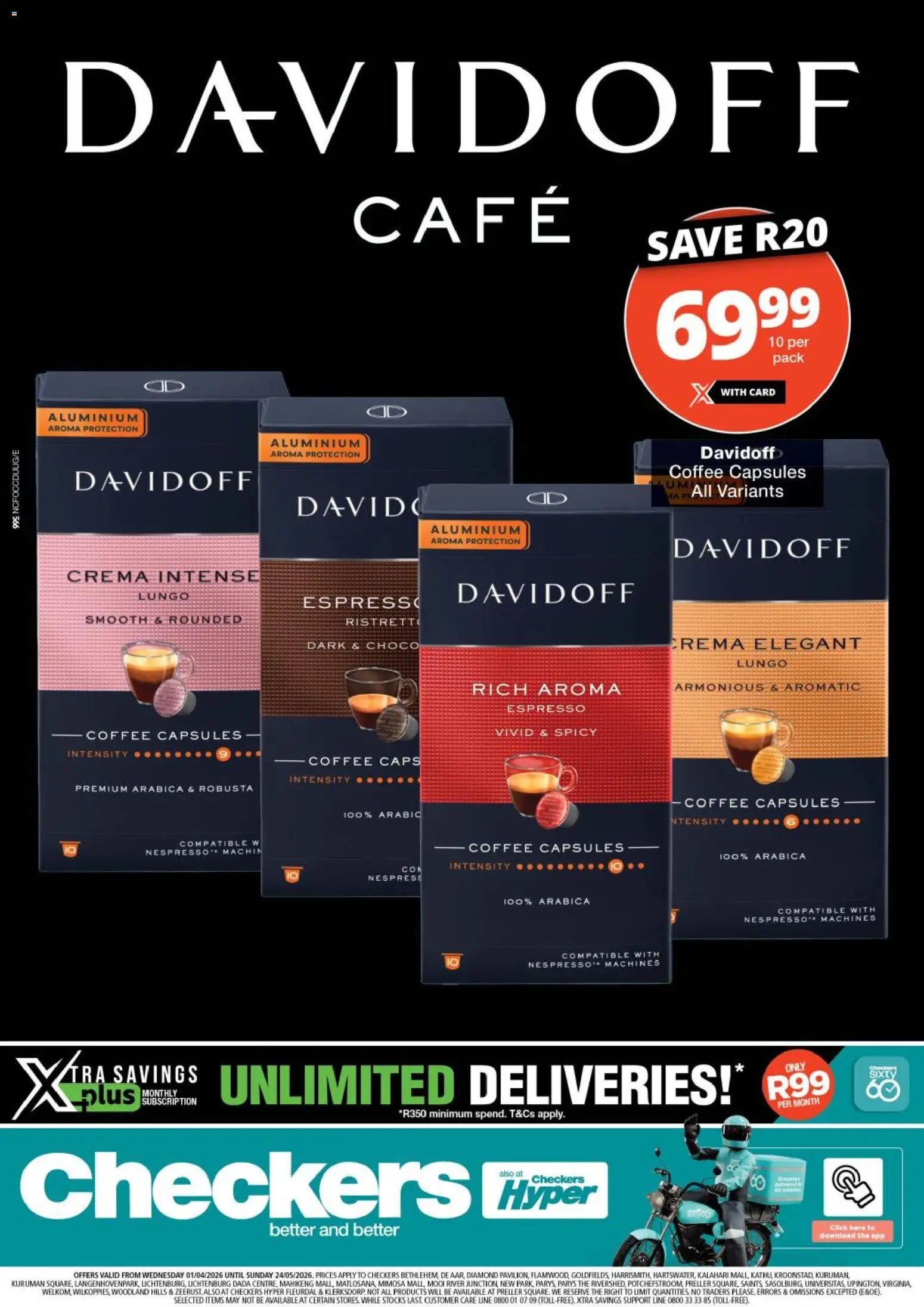 Preview of Checkers flyer valid from 01/04/2026 - Coffee