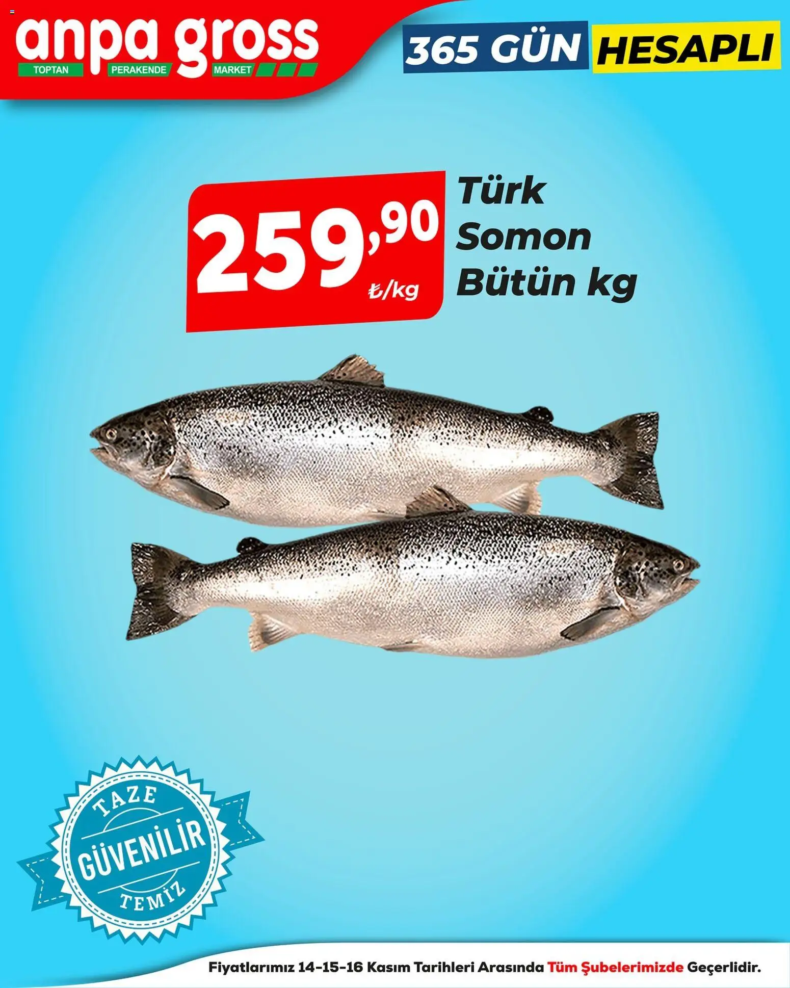 Anpa Gross Levrek, somon, karides ve daha 14.11.2025 - Broşürünün önizlemesi