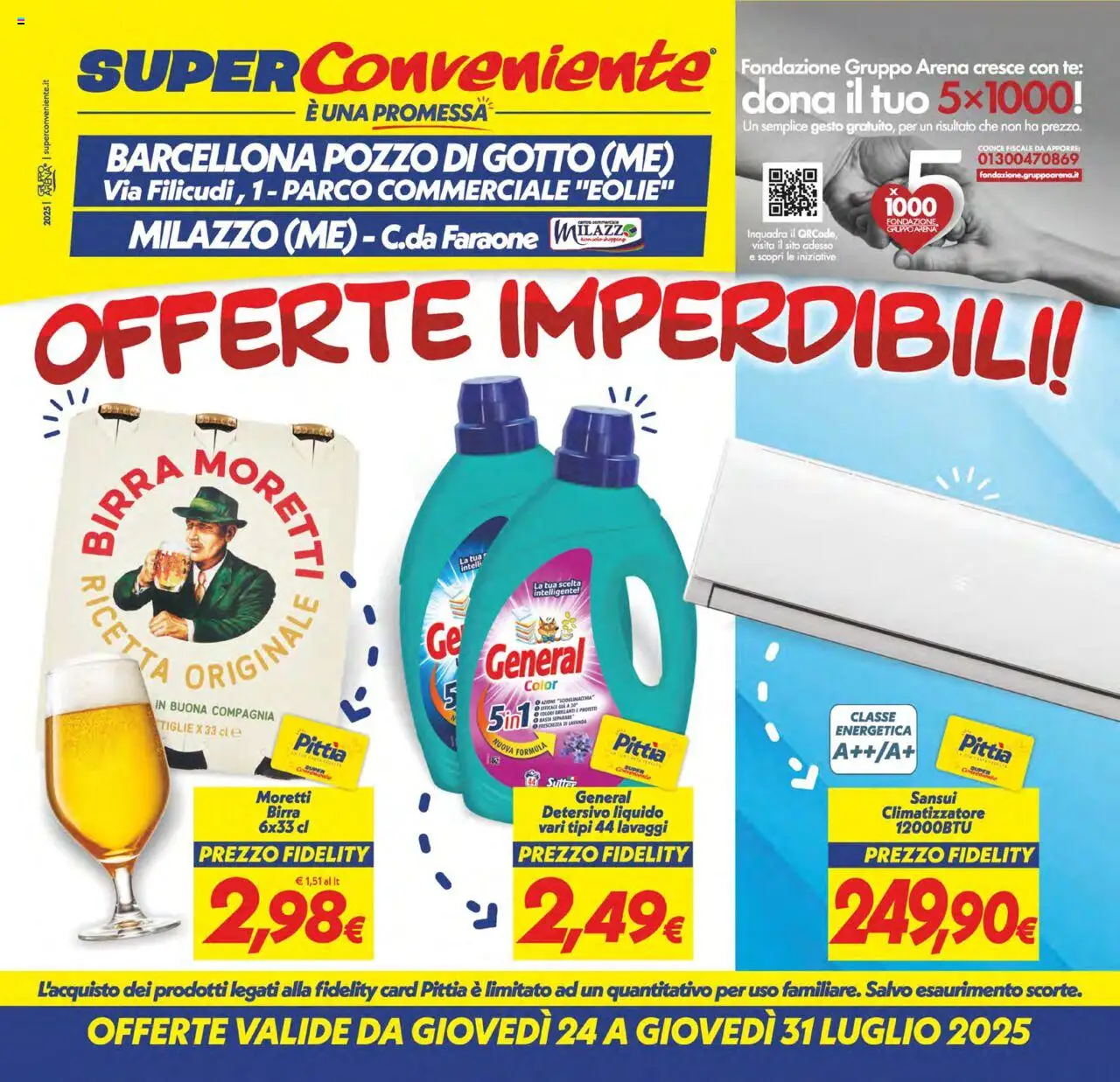 Volantino SuperConveniente valido da 24/07/2025 numero di pagina 1