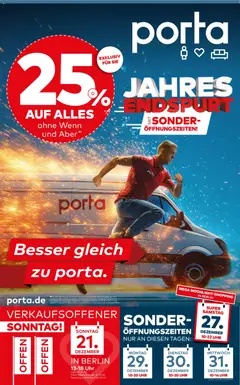 Vorschau von dem Prospekt des Geschäftes Porta!, gültig ab dem 19.12.2025