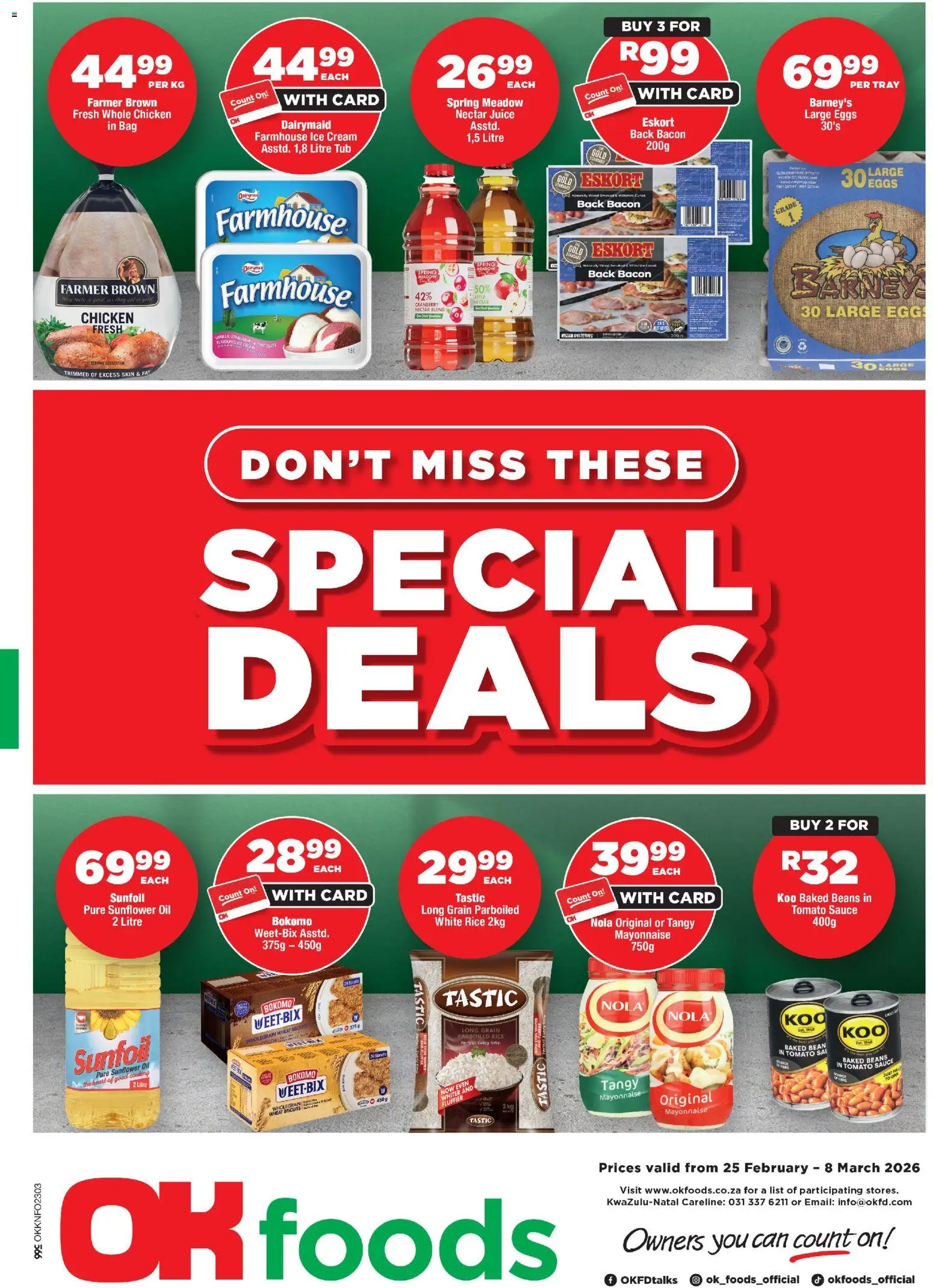 Preview of OK Foods flyer valid from 25/02/2026
