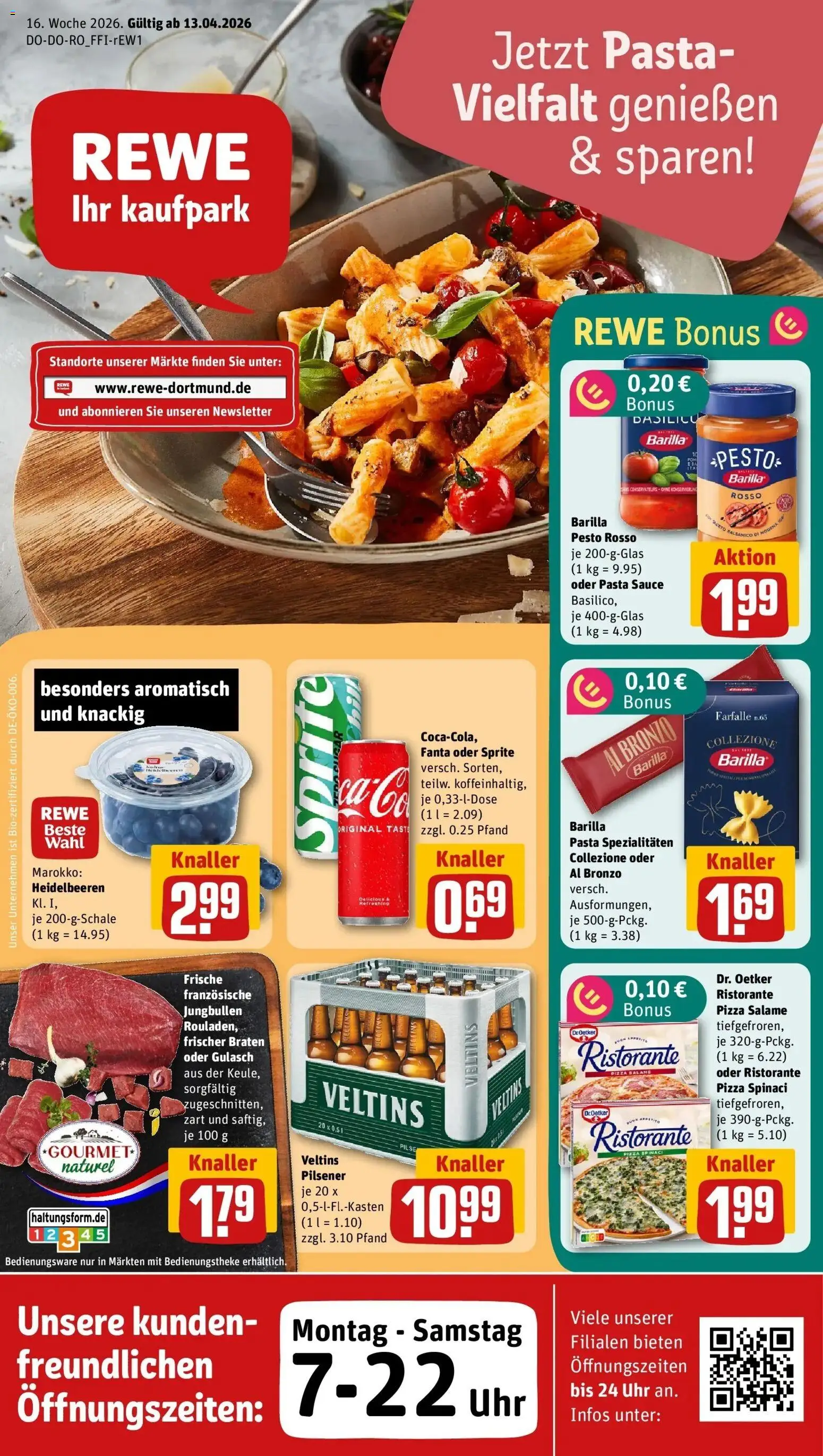 Vorschau von dem Prospekt des Geschäftes Rewe, gültig ab dem 12.04.2026