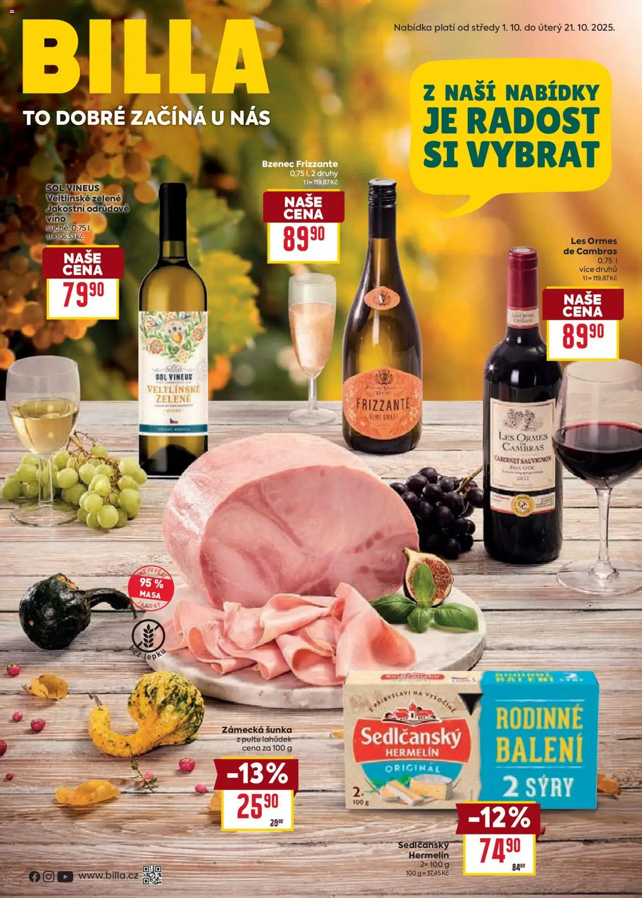  BILLA leták již od 01.10.2025 » Akční "Katalog - Podzimní nápoje 2"