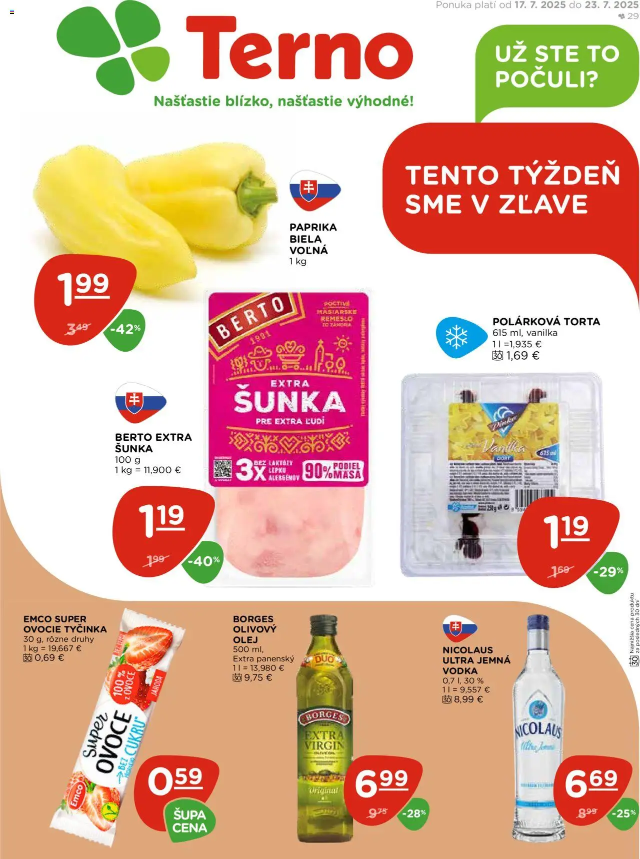 Terno Leták (17.07. - 23.07.2025) - Akčná ponuka