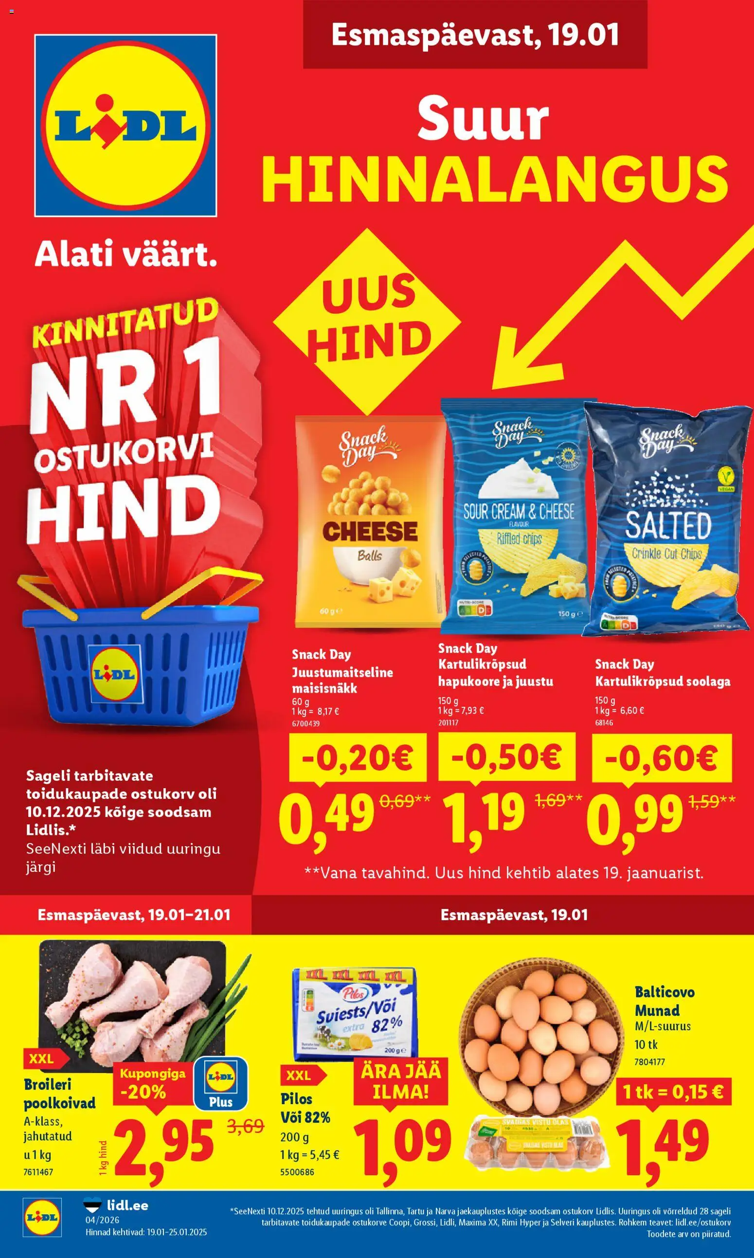 Lidl kliendilehe eelvaade alates 19.01.2026