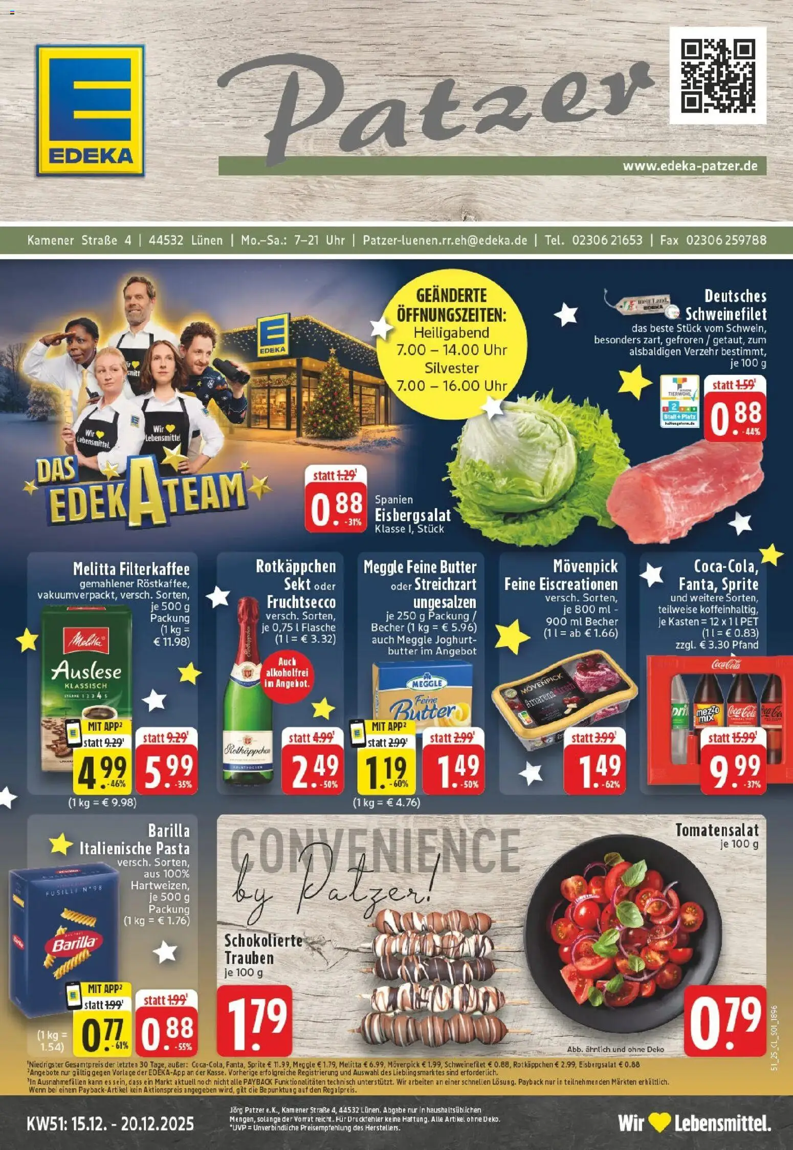Vorschau von dem Prospekt des Geschäftes Edeka, gültig ab dem 15.12.2025