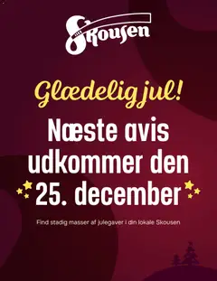 Eksempel på tilbudsavis Tilbudsavis fra butik Skousen gyldig fra 22/12/2025