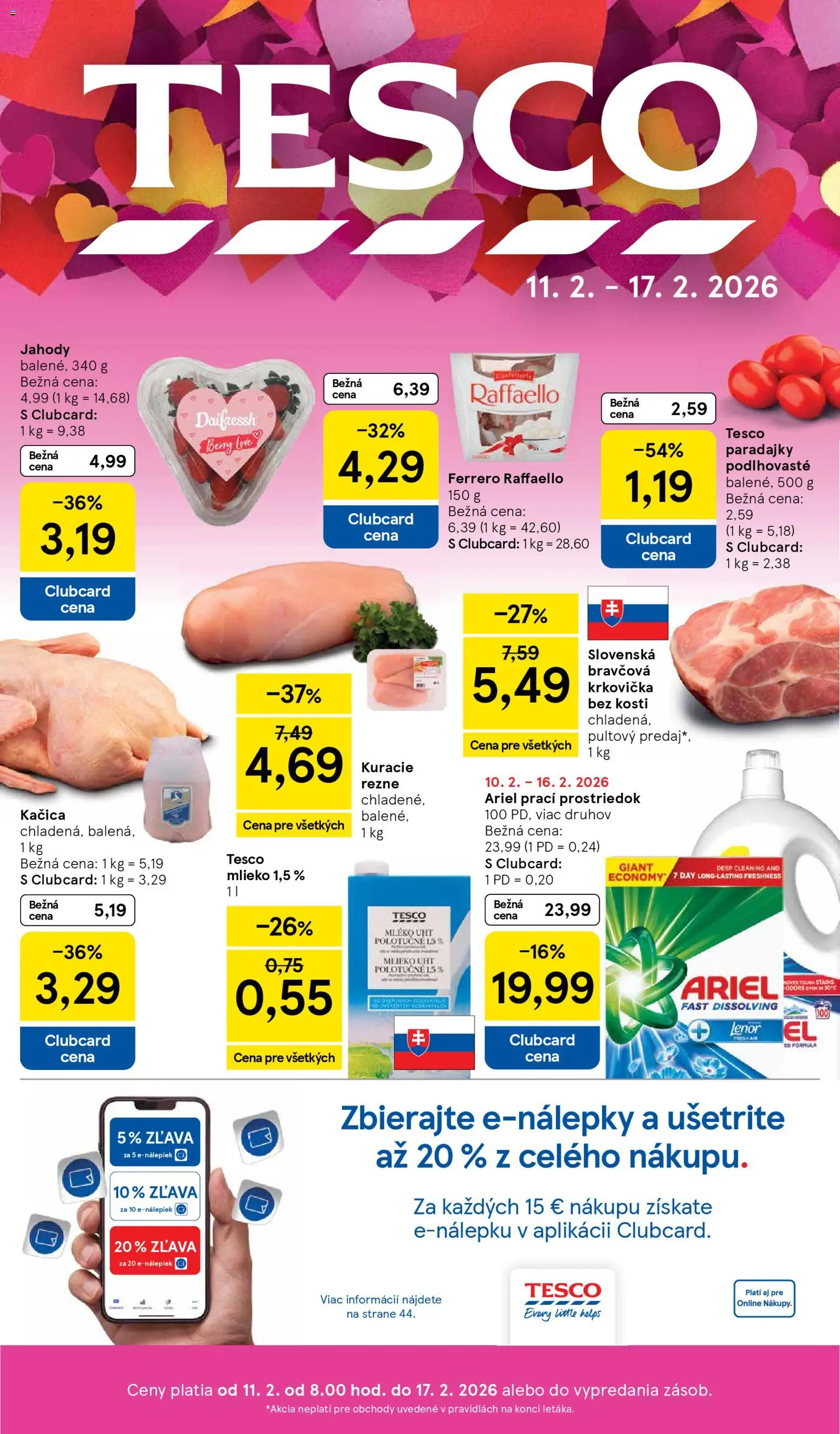 Náhľad Tesco letáku platného od 11.02.2026