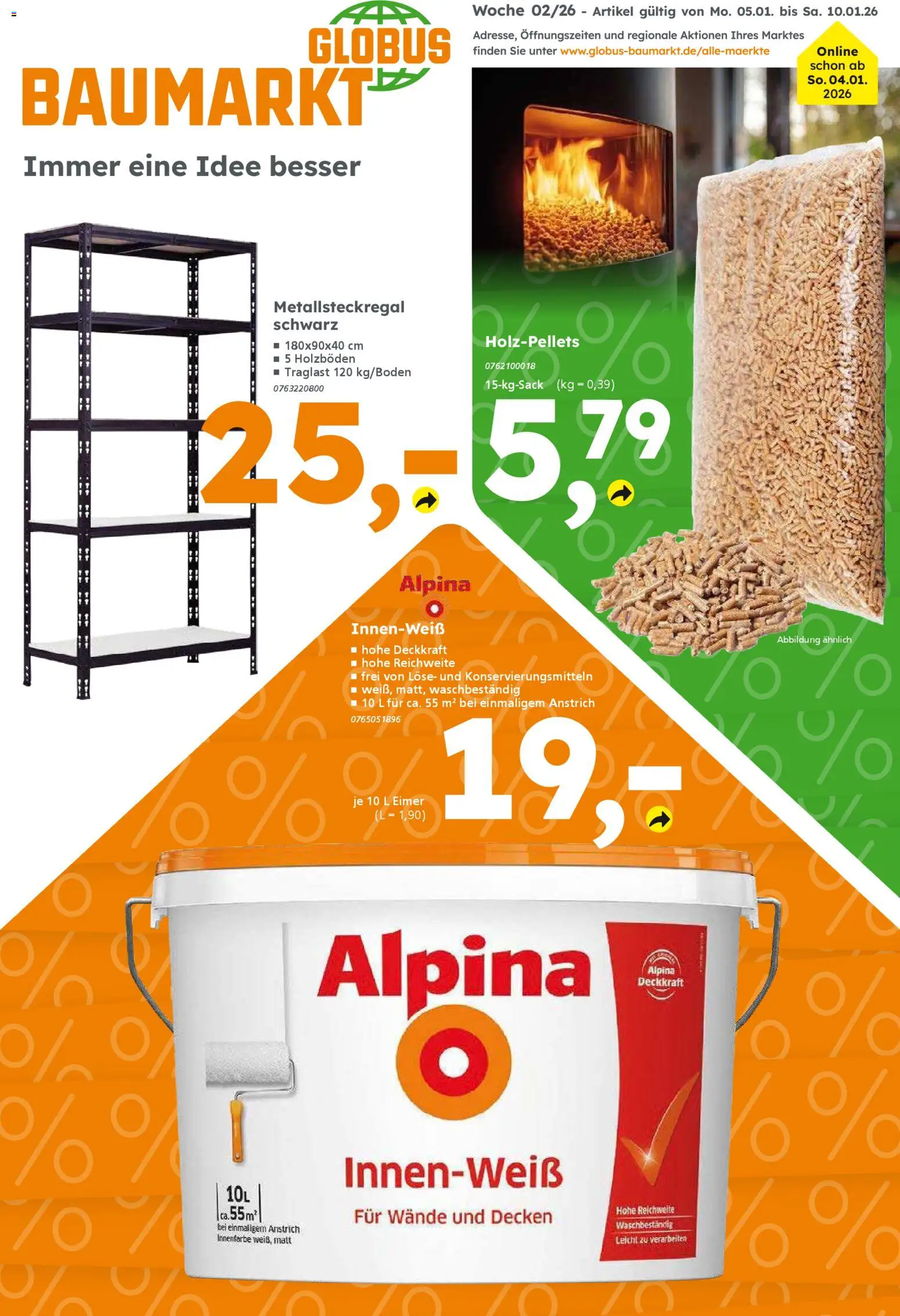 Vorschau von dem Prospekt des Geschäftes Globus Baumarkt, gültig ab dem 05.01.2026