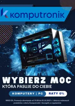 Pogląd gazetki "Promocje" ze sklepu Komputronik ważnej od 19.08.2025