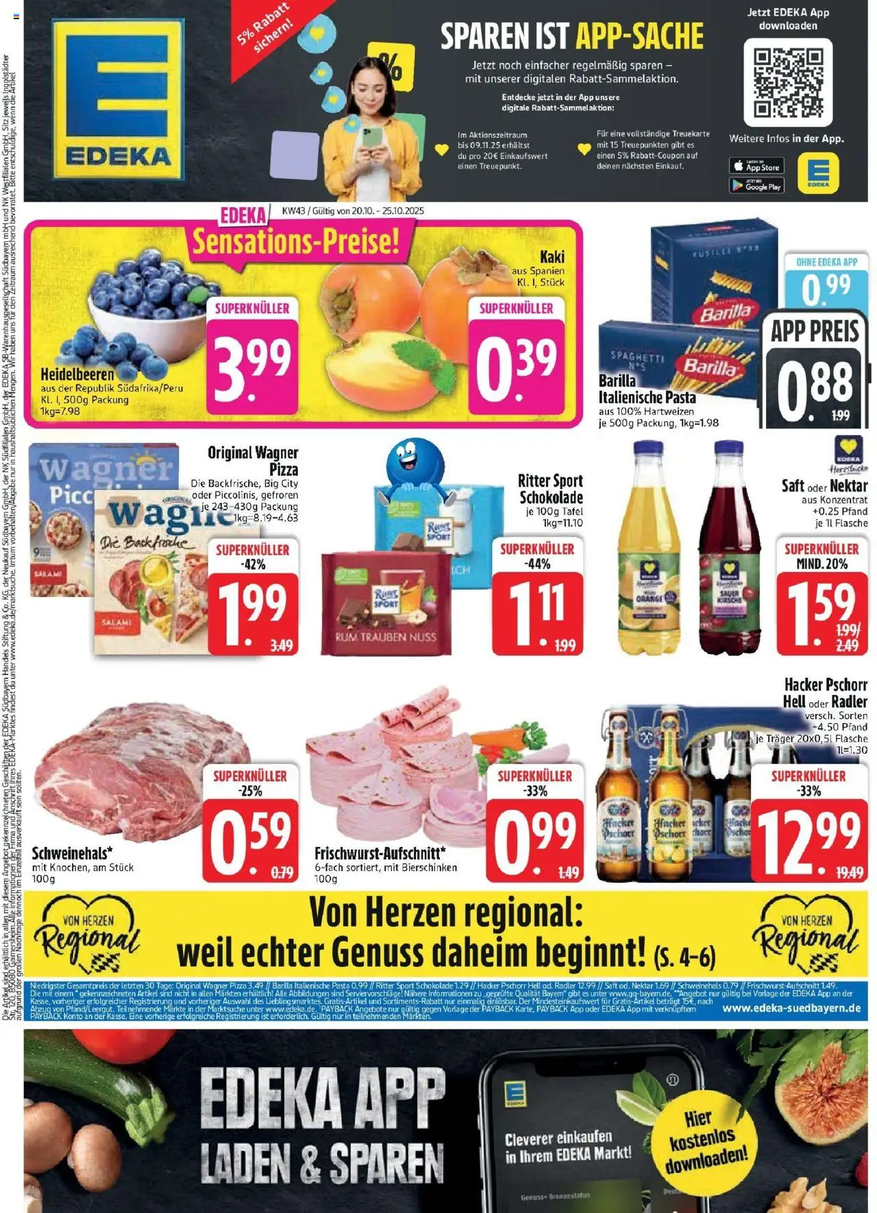 EDEKA Prospekt ab 19.10.2025 - Prospekt Rötz Online