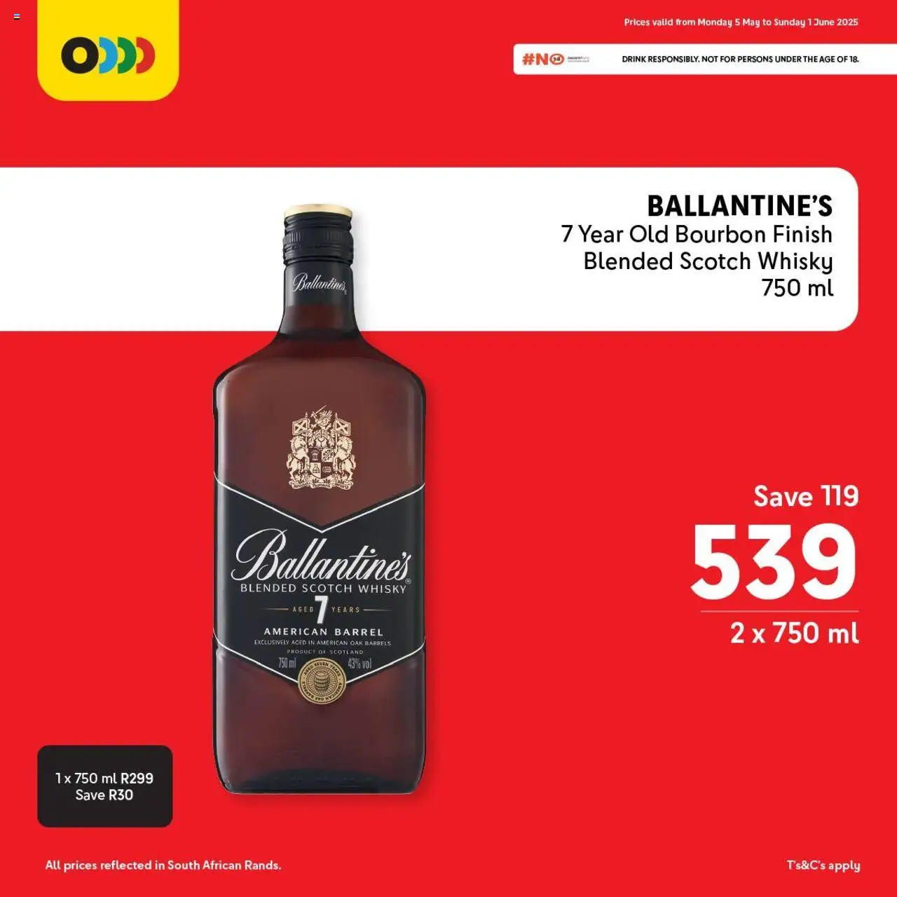 Makro Whisky Deals from 05/05 - 01/06/2025 > Promotions