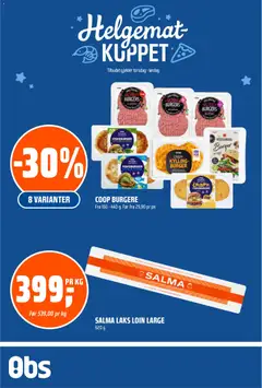 Forhåndsvis Helgemat Kuppet fra butikk Coop Obs gyldig fra 12/02/2026