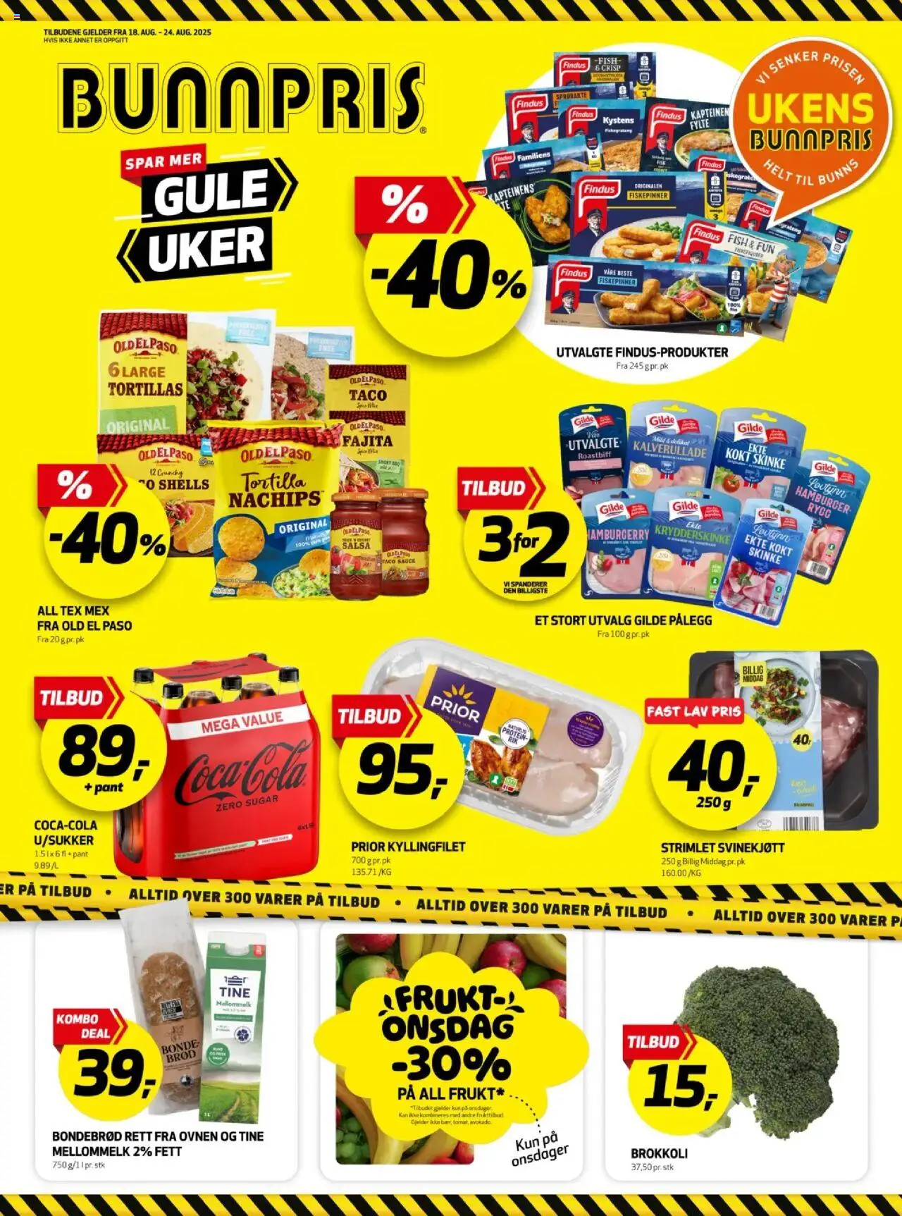 Kundeavis Trondheim Bunnpris gyldig fra 18/08/2025 - Sidenummer 1