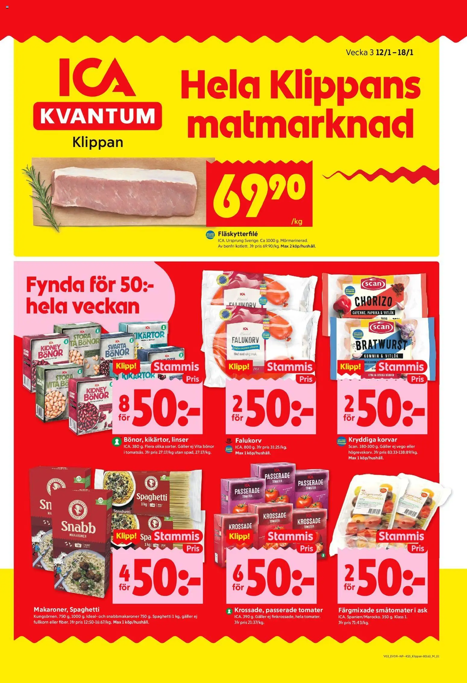 Förhandsgranska reklamblad Klippan från butik ICA Kvantum gäller från 12/01/2026