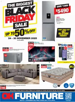 Preview of OK Furniture flyer valid from 24/11/2025