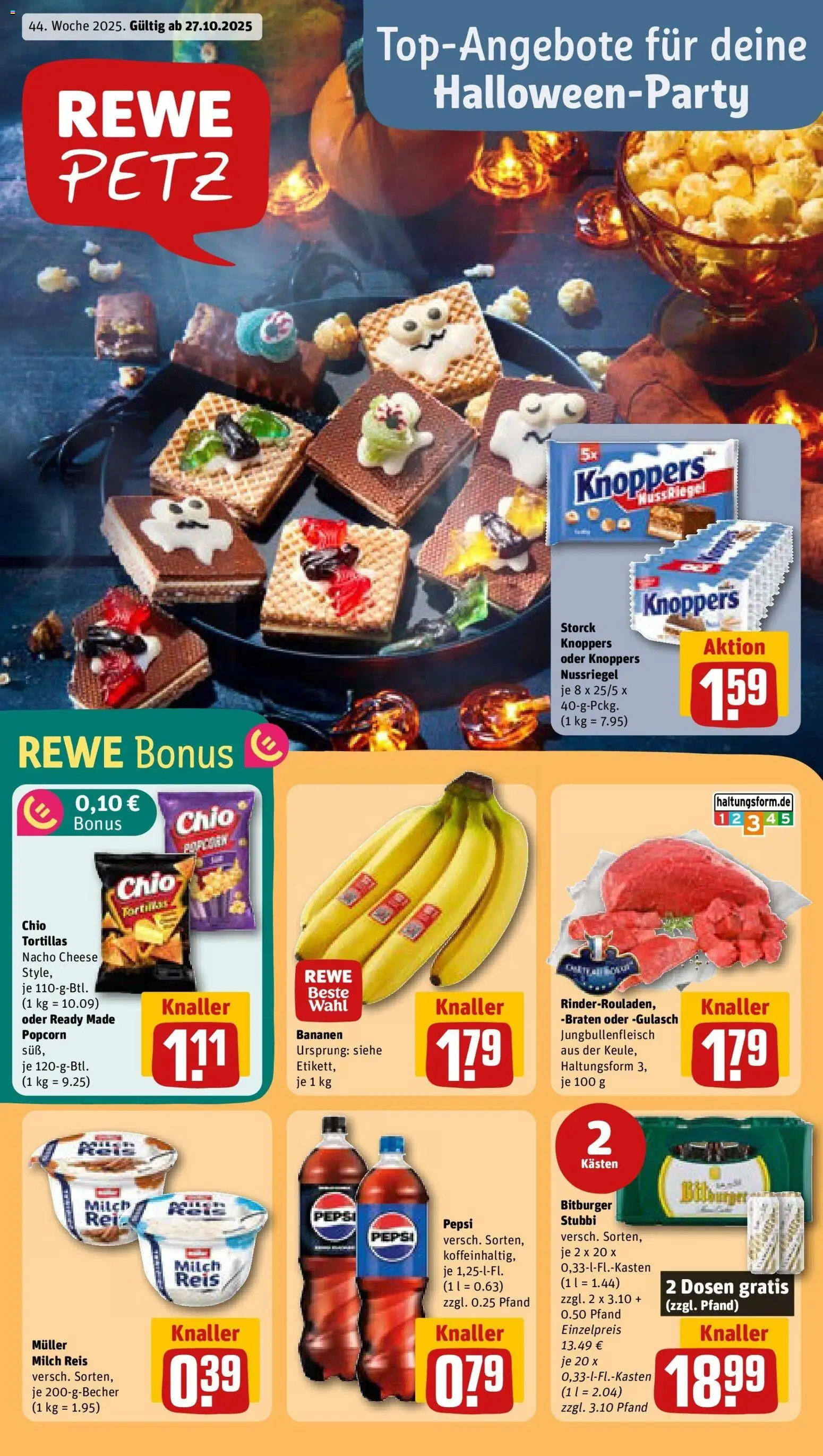 Vorschau von dem Prospekt des Geschäftes Rewe, gültig ab dem 26.10.2025