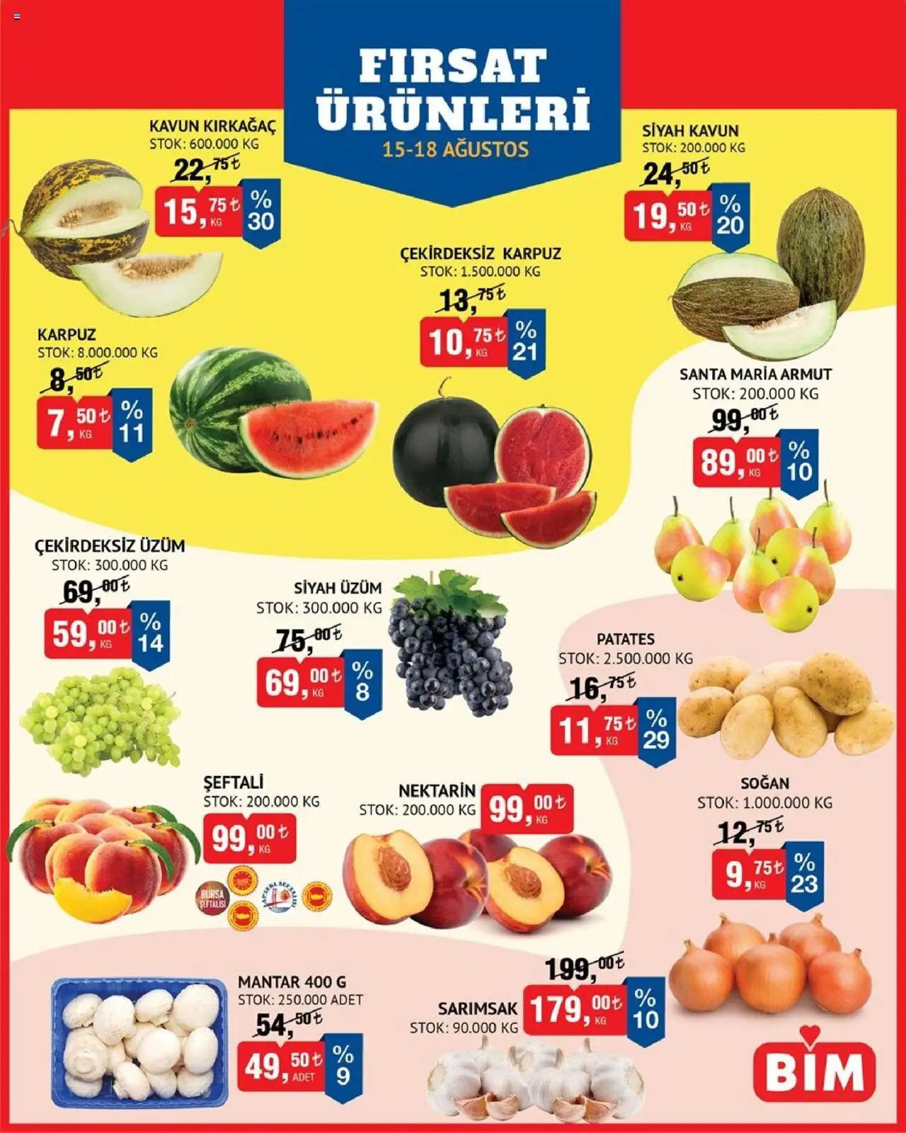 BİM Katalog bu hafta (15 Ağustos 2025) - Aktüel Broşür - Sayfa numarası 1