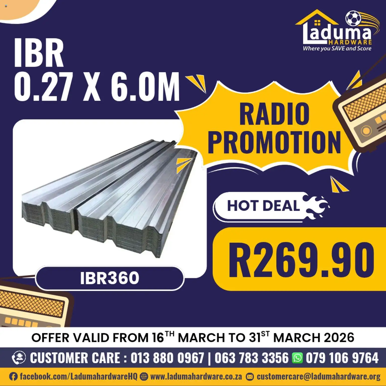 Preview of Laduma Hardware flyer valid from 16/03/2026