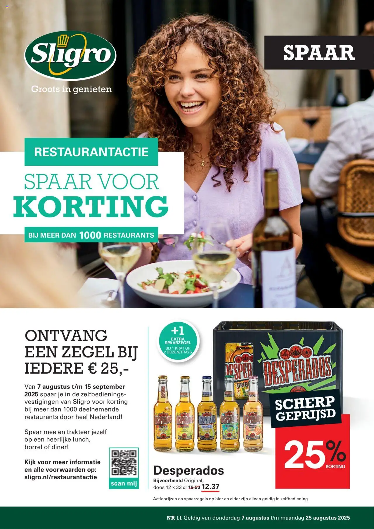 Sligro shop Spaarfolder Restaurant geldig vanaf 07-08-2025 - Paginanummer 1