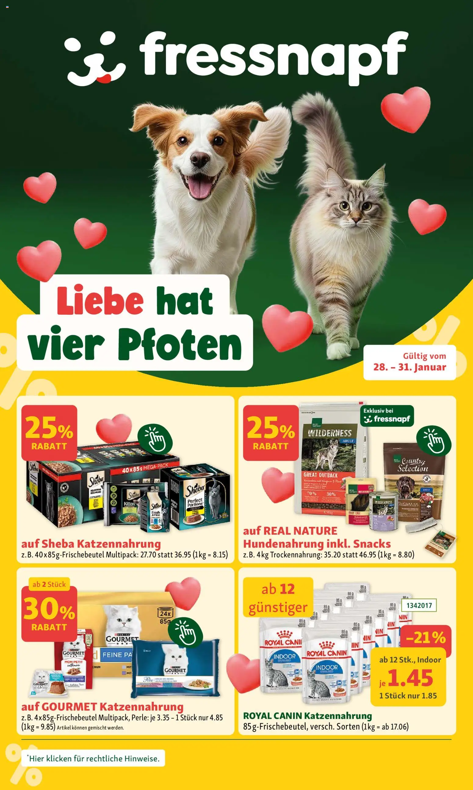 Vorschau des Merkblatts Aktionen vom Shop Fressnapf gültig von 28.01.2026 bis 31.01.2026