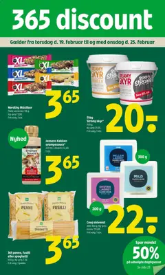 Eksempel på tilbudsavis Tilbudsavis fra butik Coop 365 gyldig fra 19/02/2026