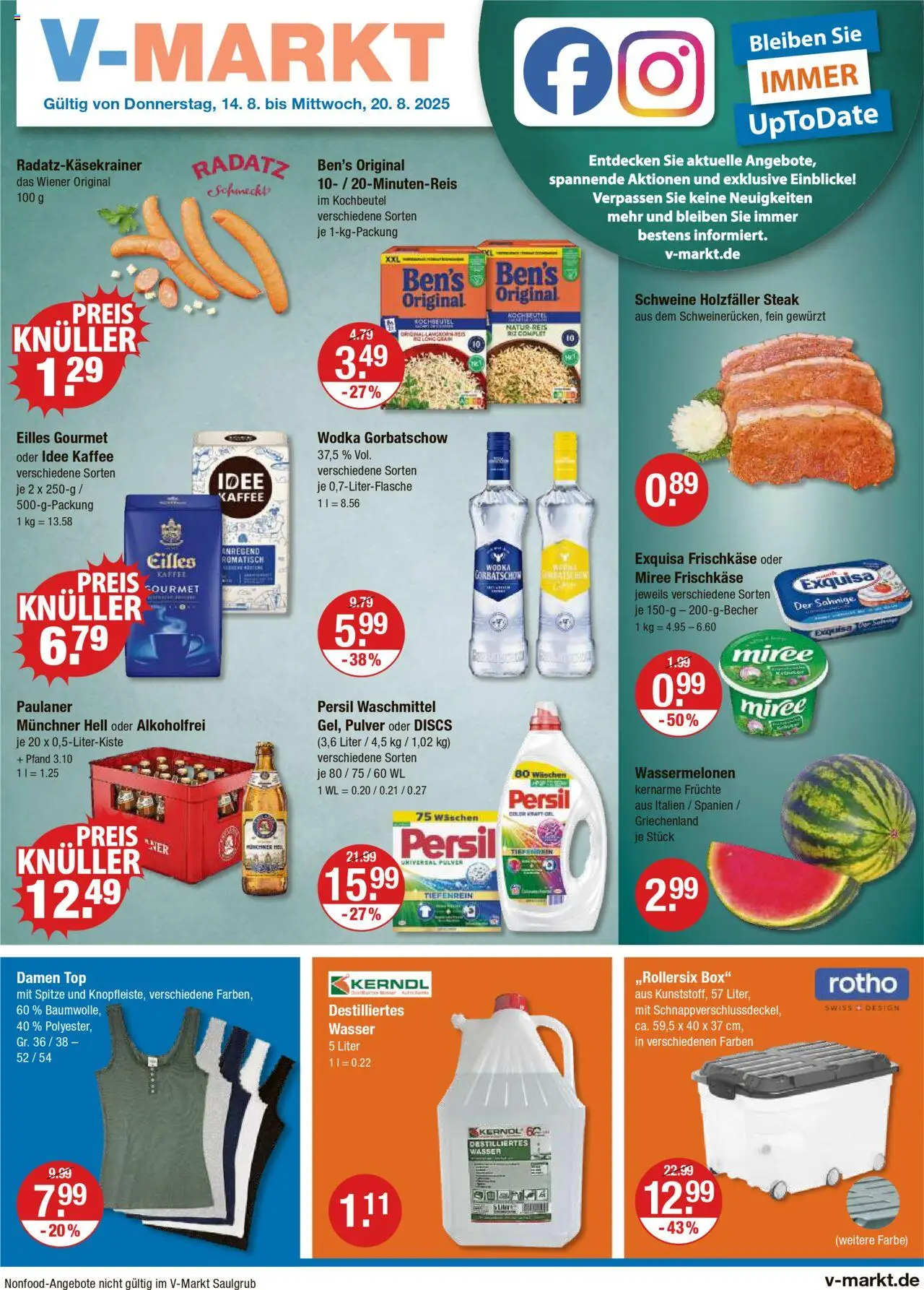 V-Markt Angebote (vom 14.08.2025) - Oberbayern