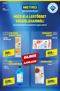 Metro - Élelmiszer és Szezonális katalógus 2026/01 megtekintése, amely érvényes 2026.01.02.-től