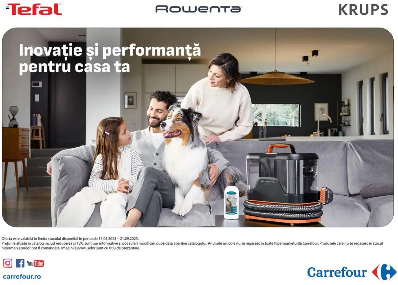 Catalog Carrefour 15.08.2025 - "Catalog - Inovaţie și performanţă pentru casa ta" - Pagină 1
