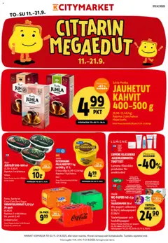 Kaupan K-Citymarket Tarjoukset esikatselu, voimassa 11/09/2025