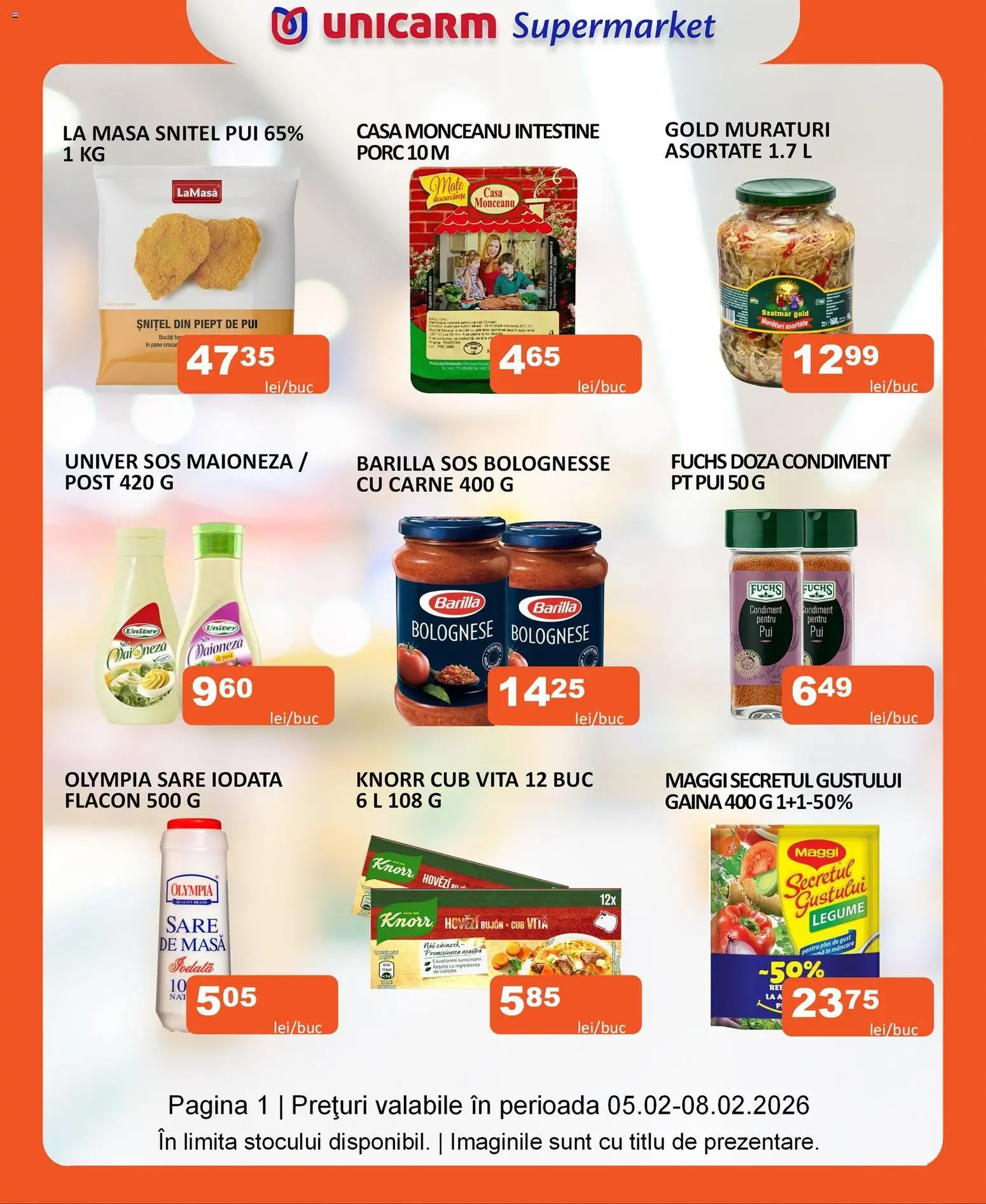 Previzualizarea de cataloage: Unicarm Catalog nou valabil de la 05.02.2026