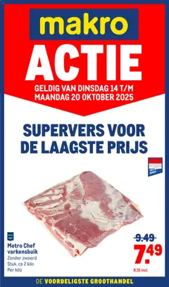Voorbeeld van Versdeals van winkel Makro geldig vanaf 14-10-2025