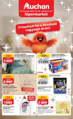 Auchan - Fehér hetek hipermarket ajánlataink megtekintése, amely érvényes 2025.12.24.-től