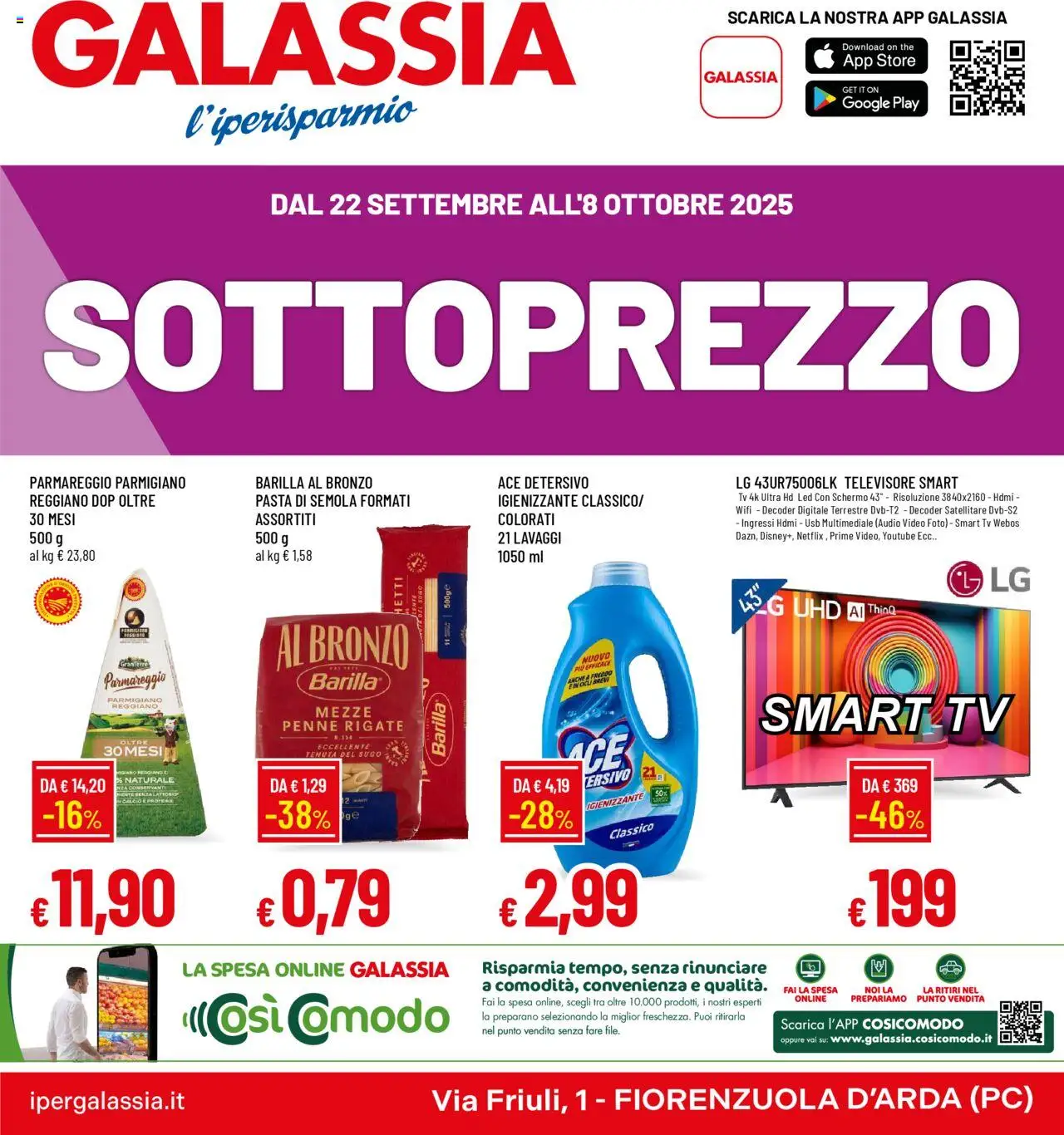 Volantino Galassia valido da 22/09/2025 numero di pagina 1