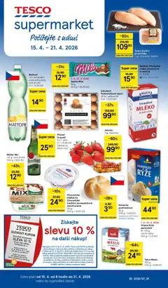 Náhled nabídky: Tesco Tesco leták - Supermarket platný od 15.04.2026