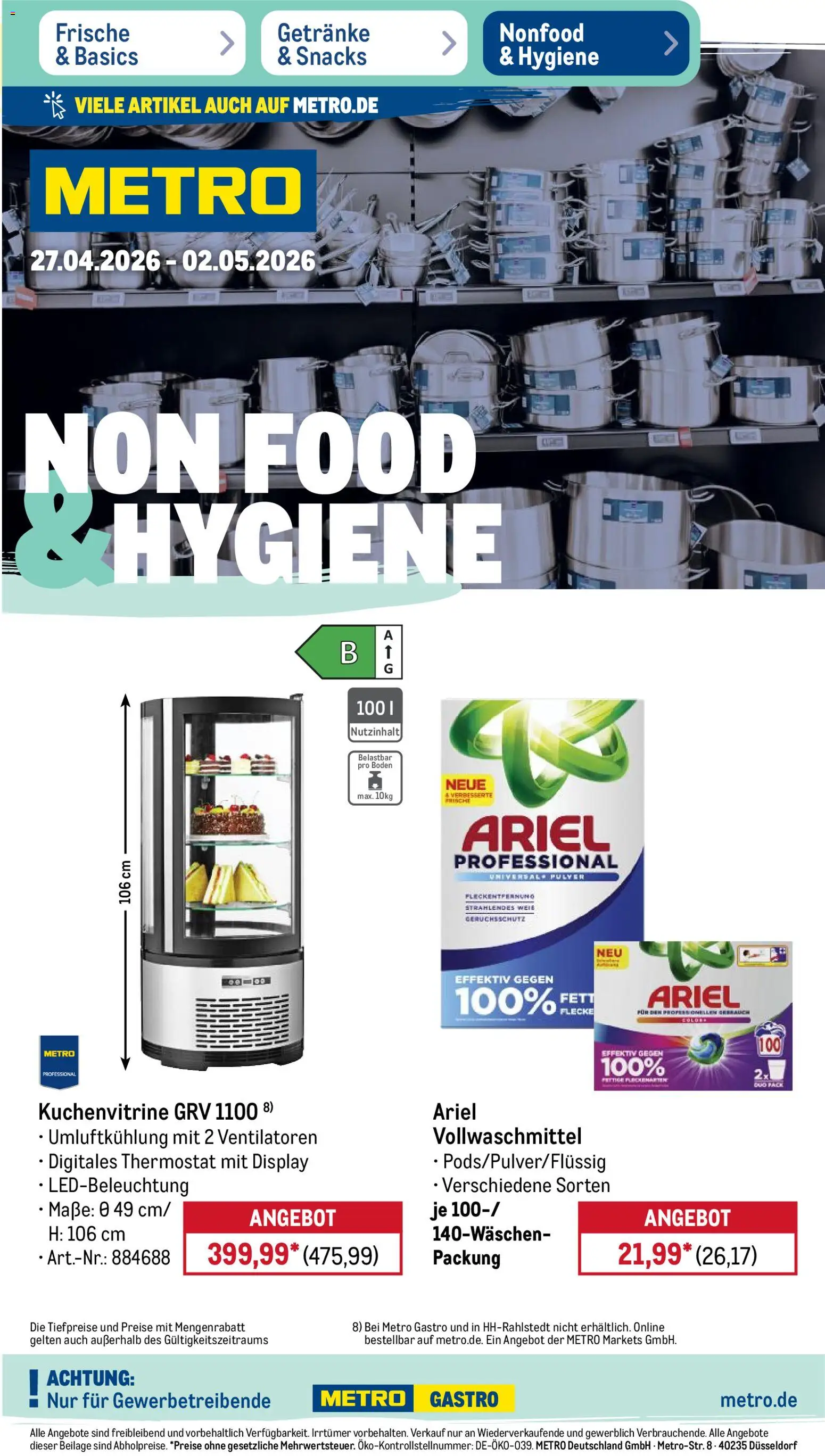 Vorschau von dem Prospekt des Geschäftes Metro, gültig ab dem 27.04.2026
