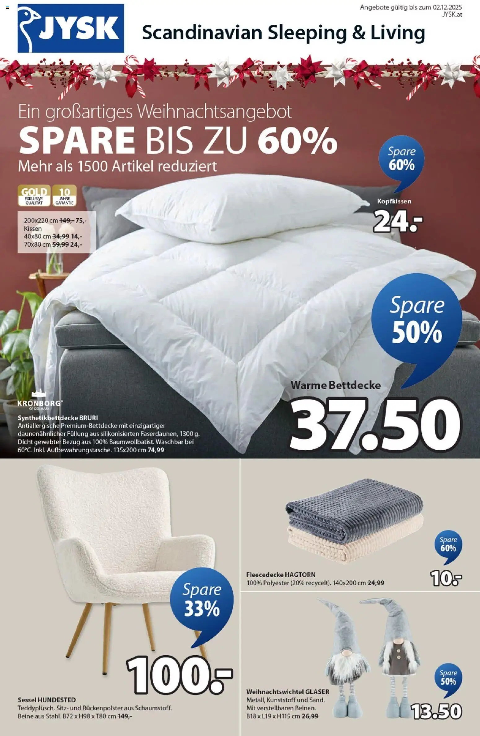  JYSK Angebote ab (27.10.2025 - 02.12.2025) - Seite 1