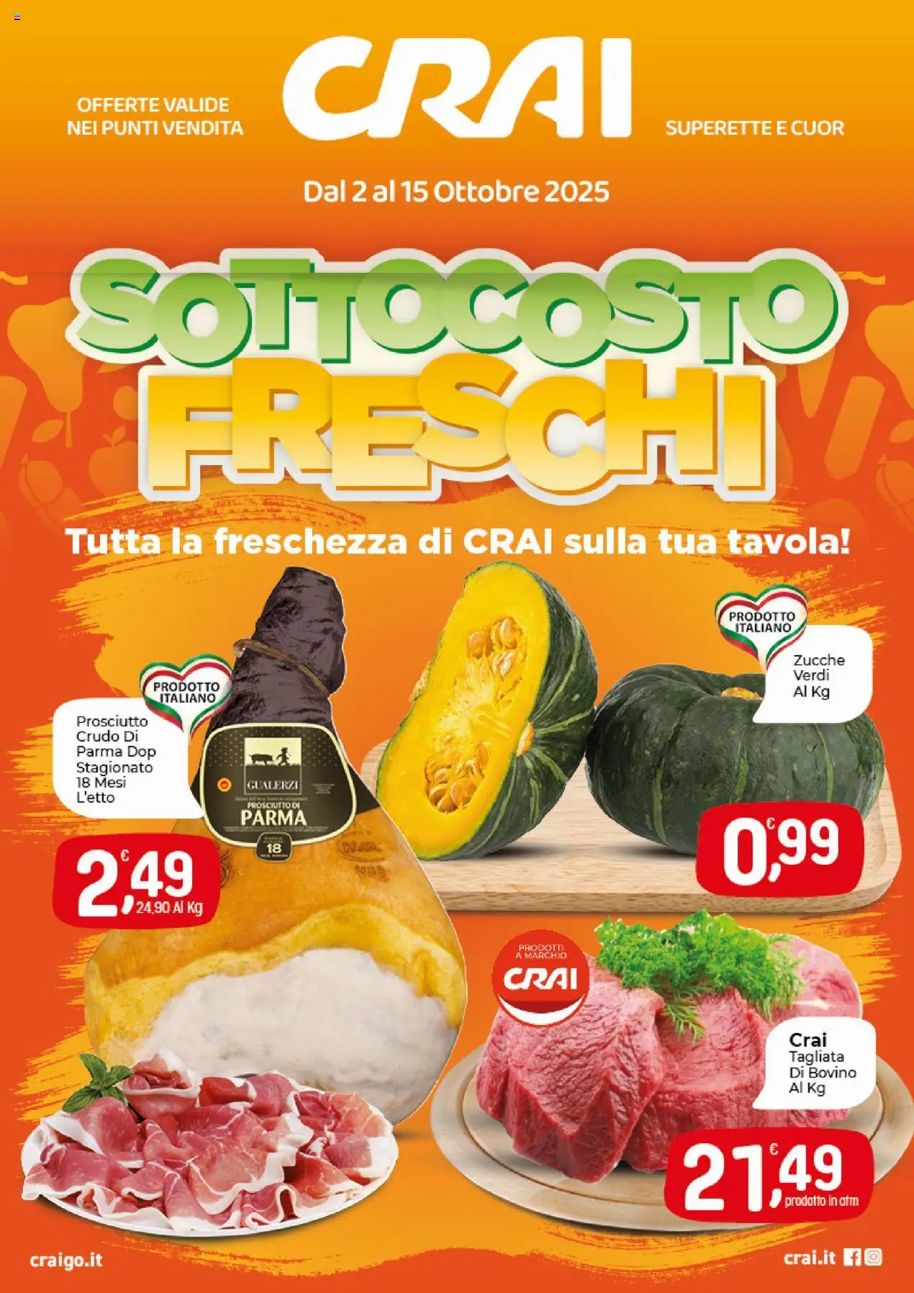 Volantino CRAI valido da 02/10/2025 numero di pagina 1