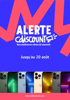 Prévisualisation de Catalogue du magasin Cdiscount formulaire valide 07/08/2025