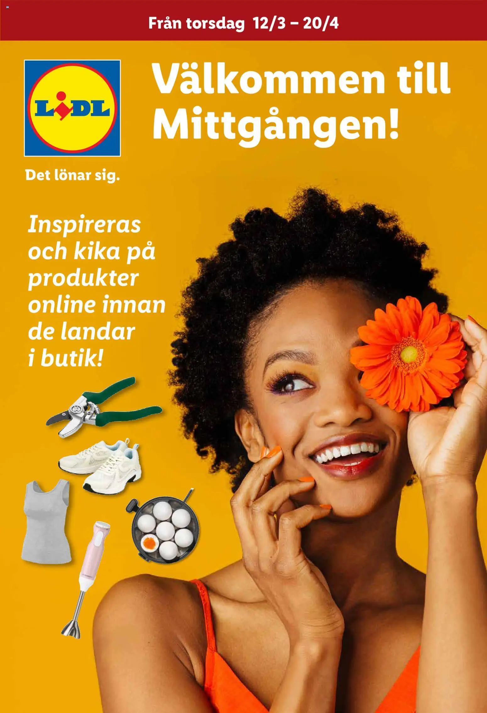 Förhandsgranska reklamblad Lidl erbjudanden Mittgången från butik Lidl gäller från 12/03/2026