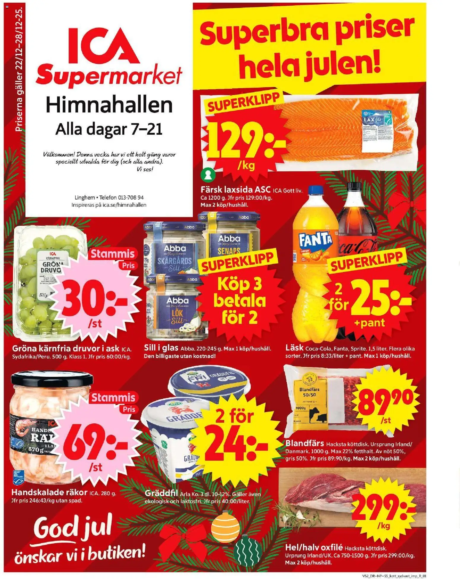 Förhandsgranska reklamblad Linghem från butik ICA Supermarket gäller från 22/12/2025