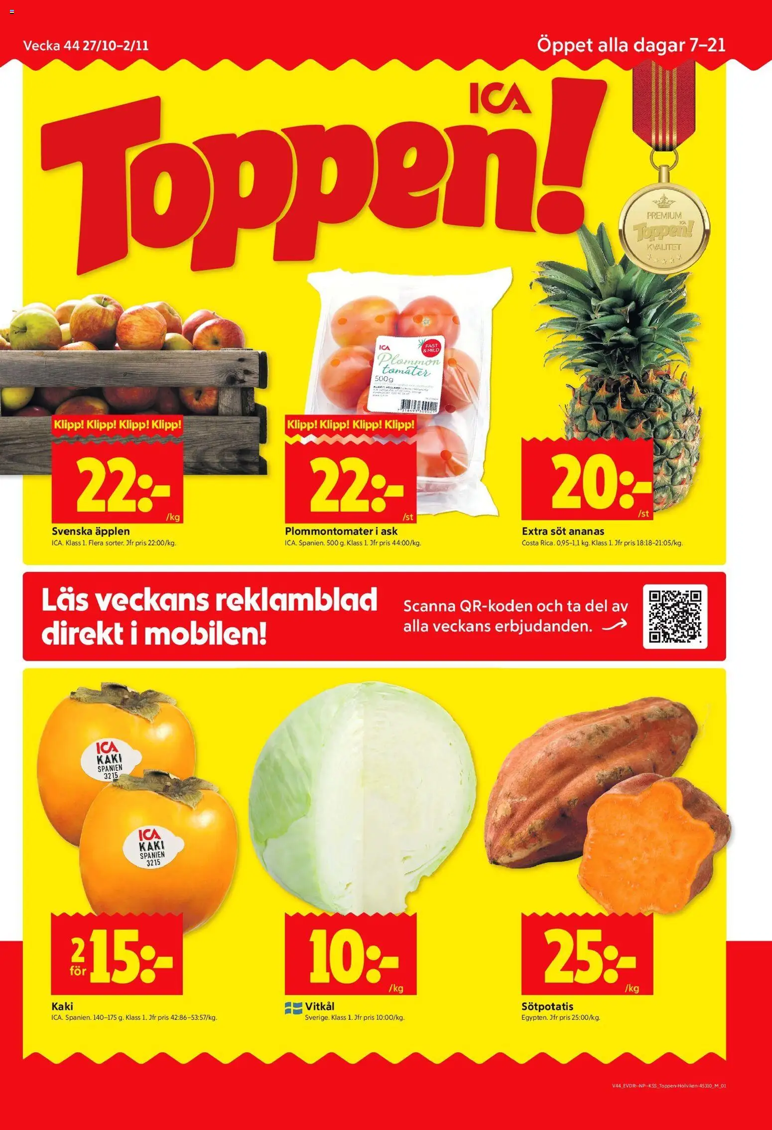 Höllviken är giltig 27/10 2025 > Veckans Erbjudanden gäller från 27/10/2025 till 02/11/2025 sidnummer 1