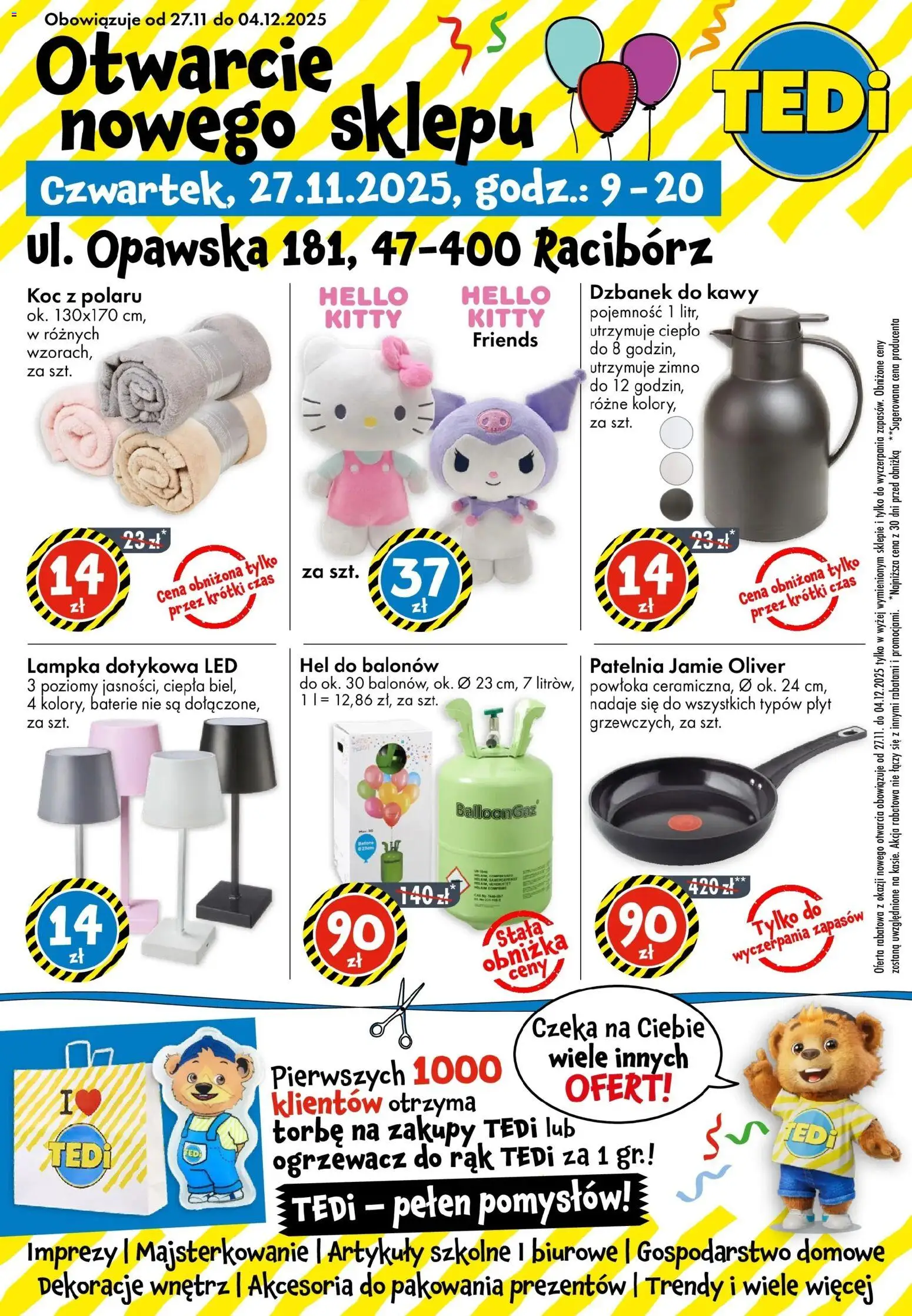 Pogląd gazetki "Racibórz" ze sklepu TEDi ważnej od 27.11.2025