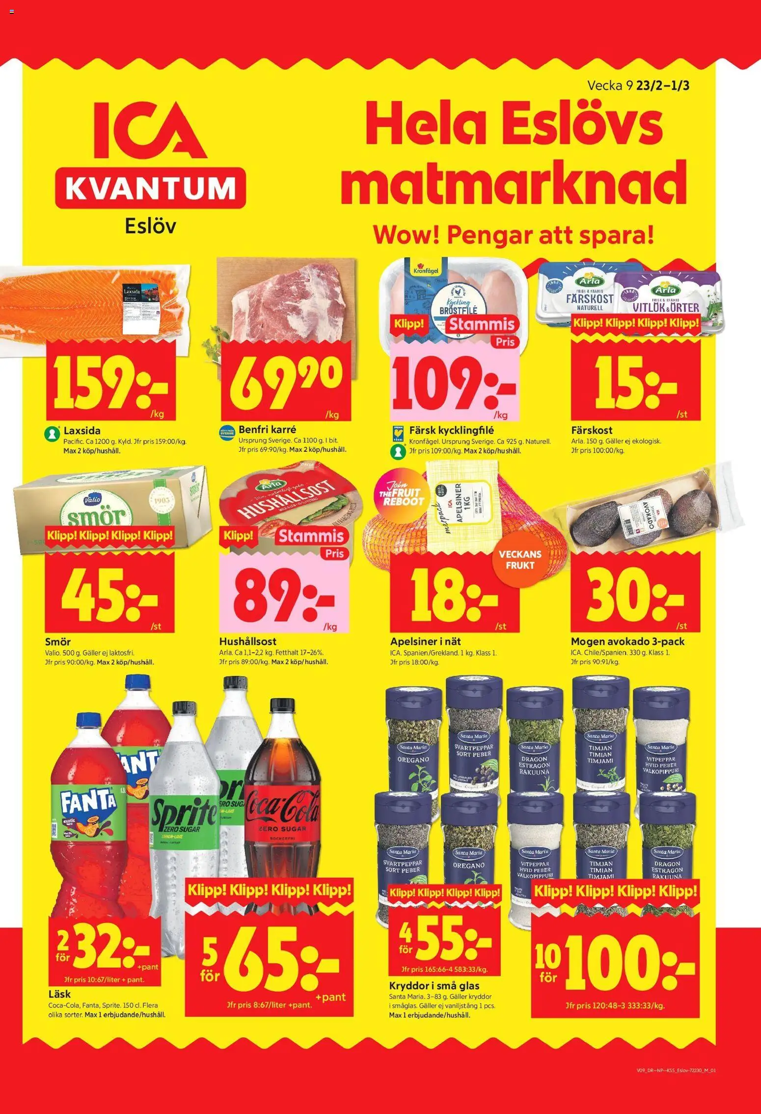 Förhandsgranska reklamblad Eslöv från butik ICA Kvantum gäller från 23/02/2026