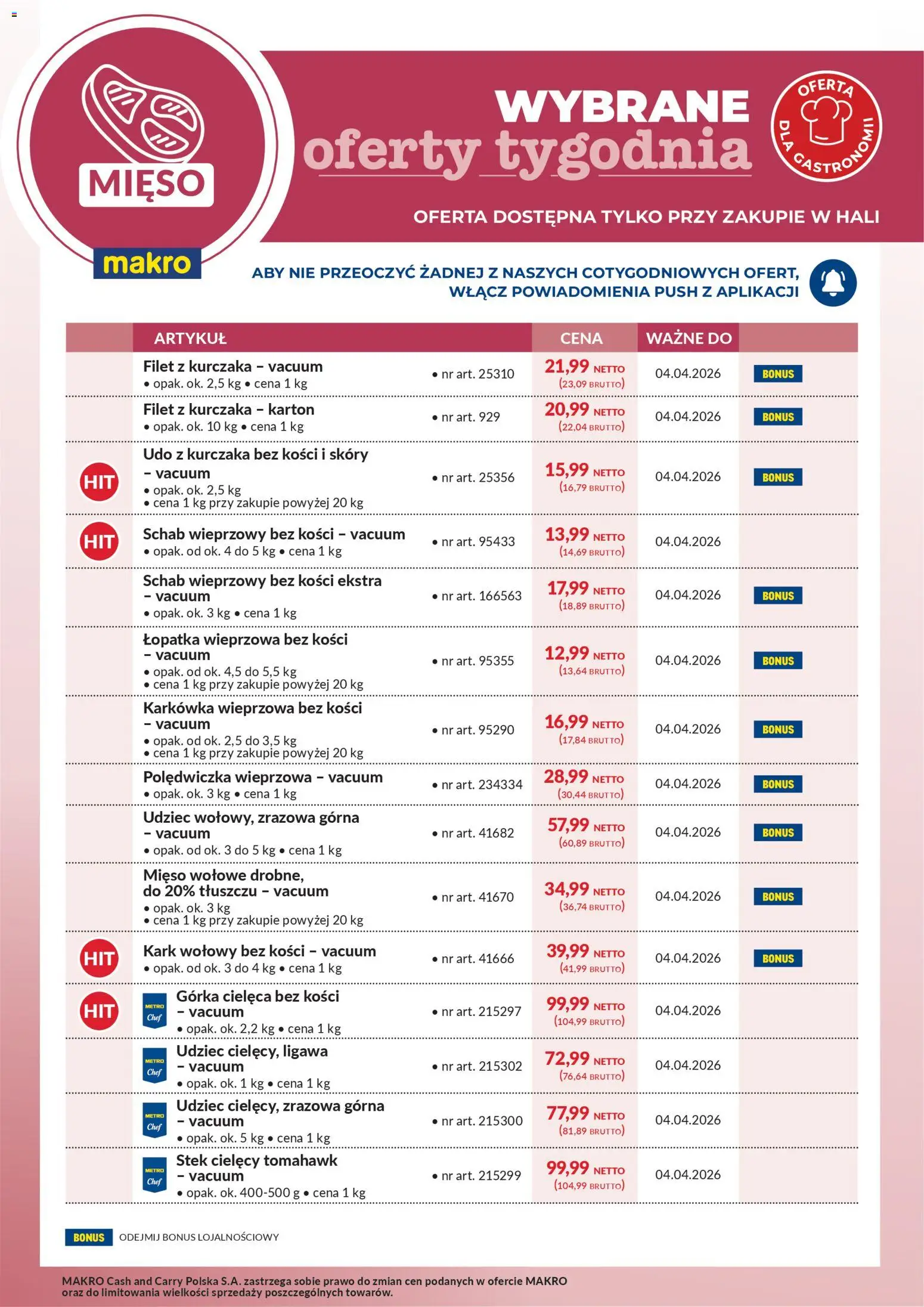 Pogląd gazetki "Makro gazetka - Wybrane oferty tygodnia" ze sklepu Makro ważnej od 29.03.2026
