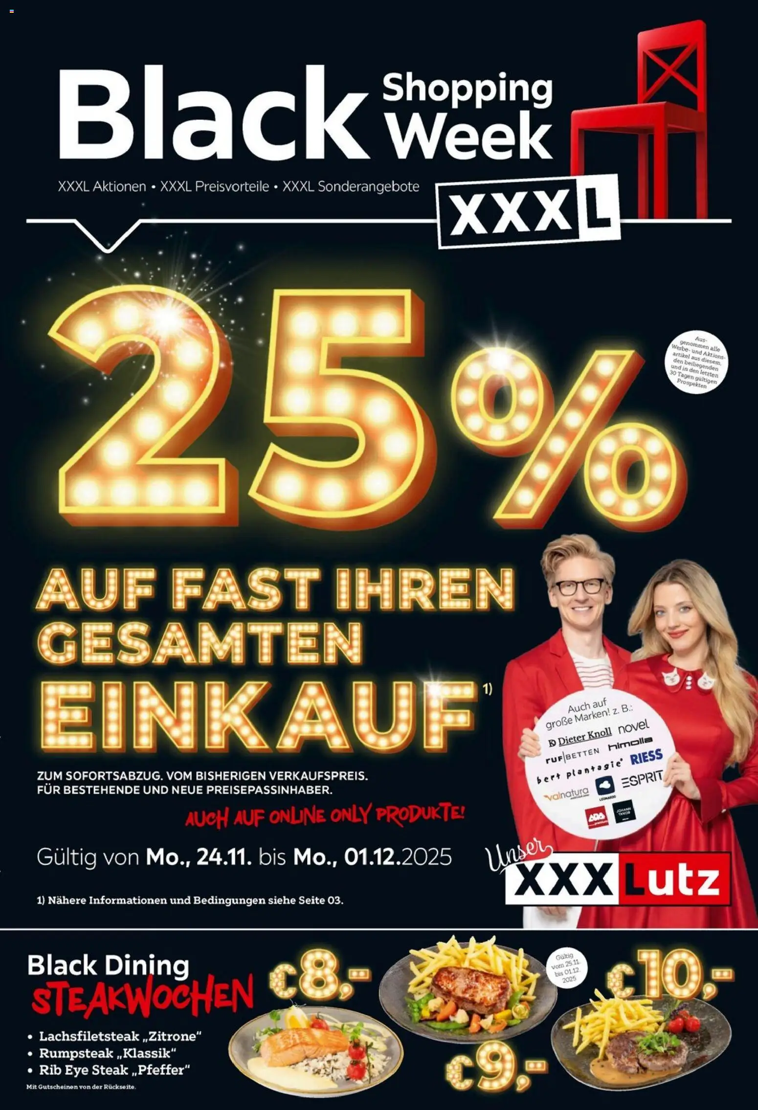 Vorschau der Angebote: XXXLutz Black Friday gültig ab 25.11.2025