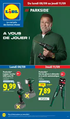 Prévisualisation de Catalogue les bonnes affaires de la semaine du magasin LIDL formulaire valide 08/09/2025