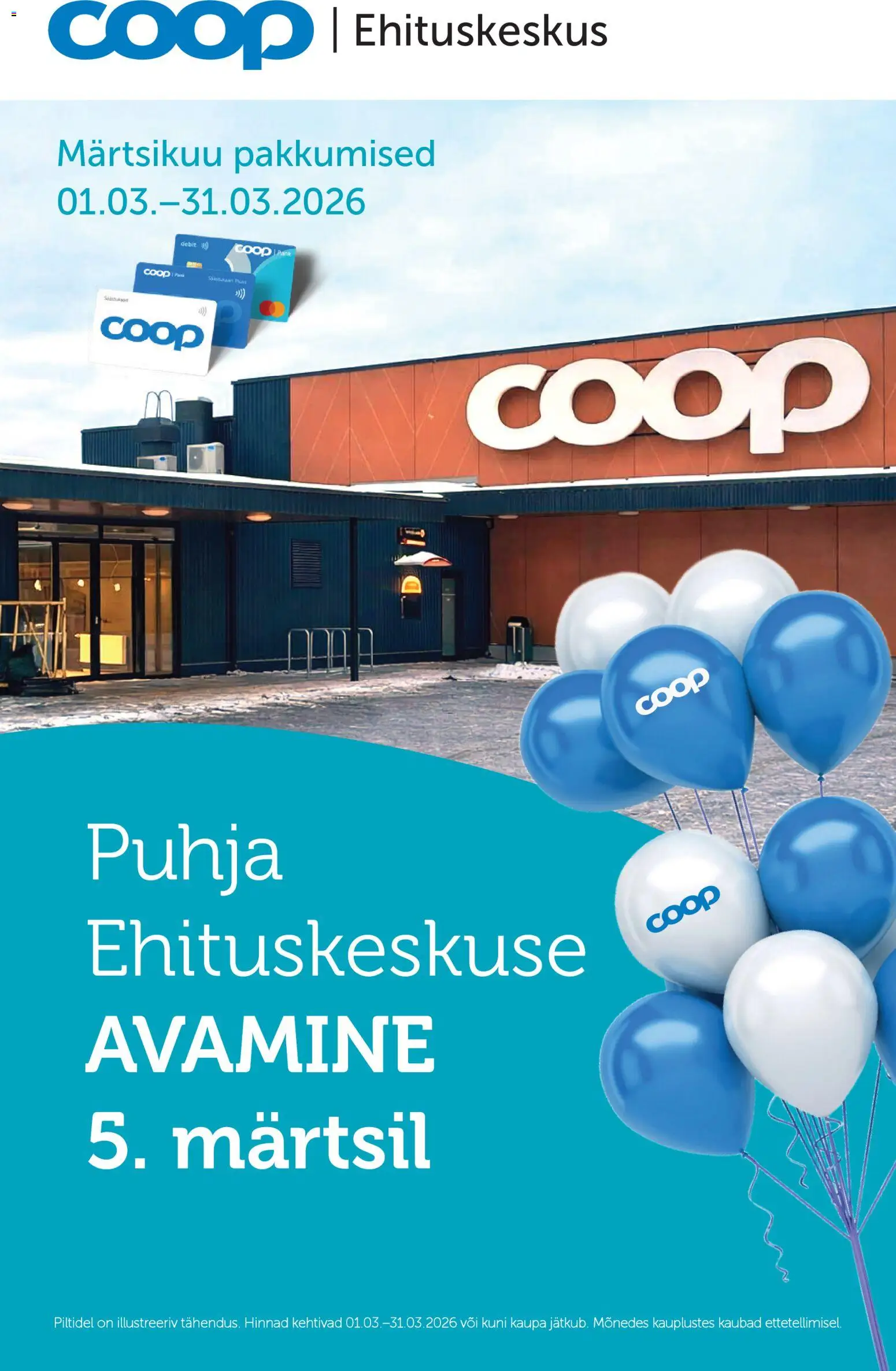 Coop kliendilehe eelvaade alates 01.03.2026