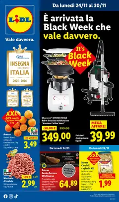 Anteprima dell'opuscolo Black Friday dal negozio Lidl valido da 24/11/2025