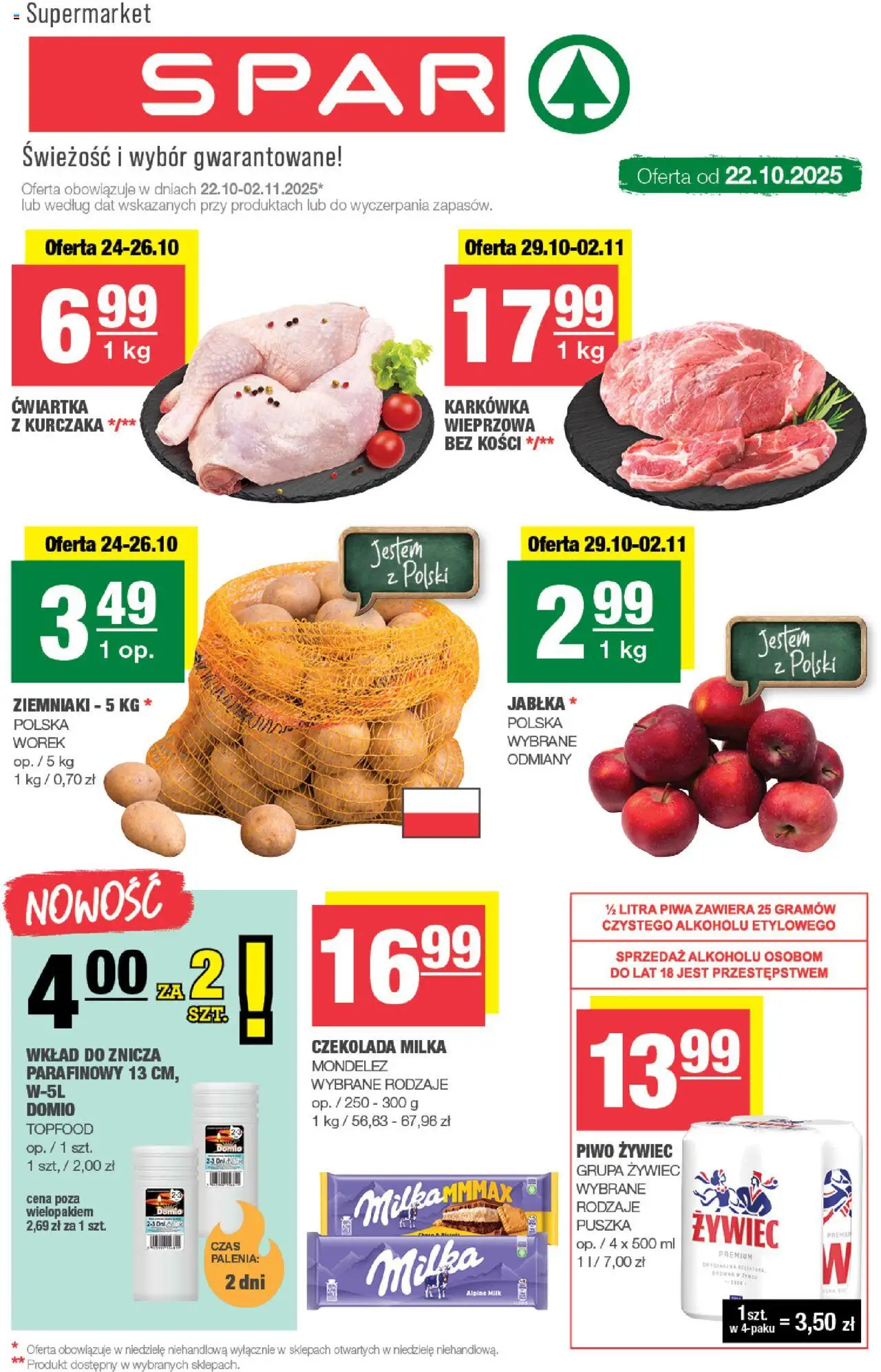 Spar Gazetka od 22.10.2025 - Nowa Gazetka - Numer strony 1